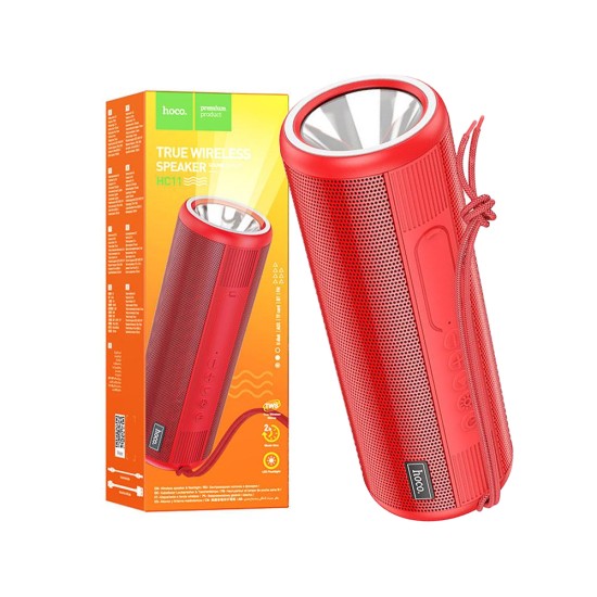 Hoco Sports BT Speaker HC11 Bora with Flashlight 1200mAh Red